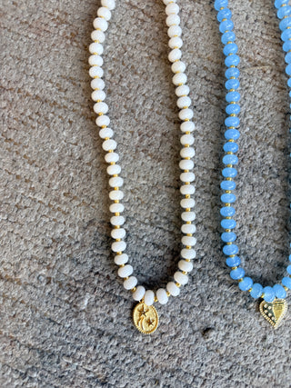 Beaded Patriotic Charm Necklace