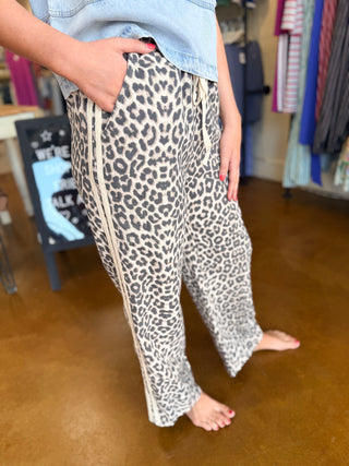 Leopard Track Sweatpant