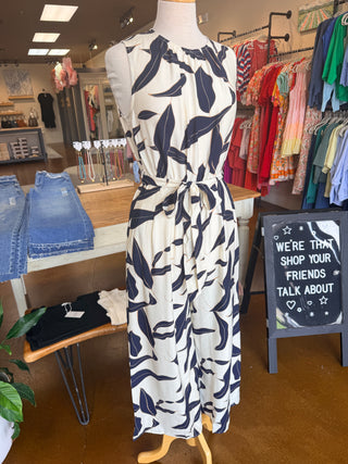 Leah Jumpsuit w/ Tie Belt