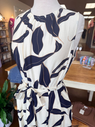 Leah Jumpsuit w/ Tie Belt