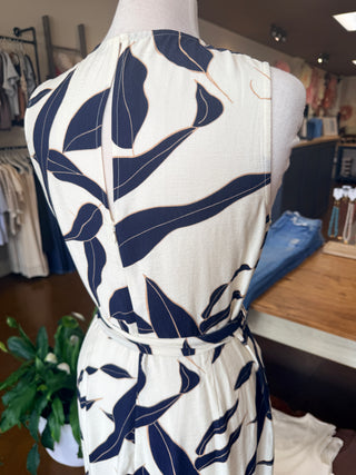 Leah Jumpsuit w/ Tie Belt