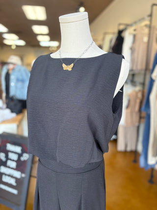 Bubble Hem Cropped Top