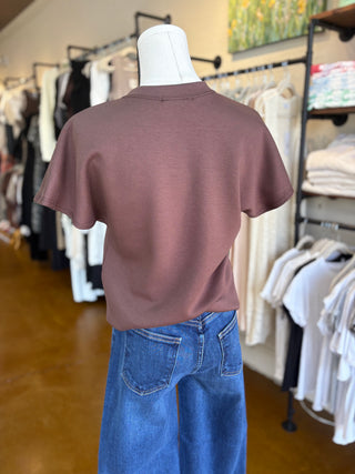 Flared Sleeve Scuba Top