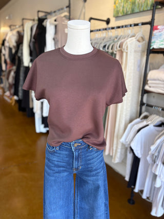 Flared Sleeve Scuba Top