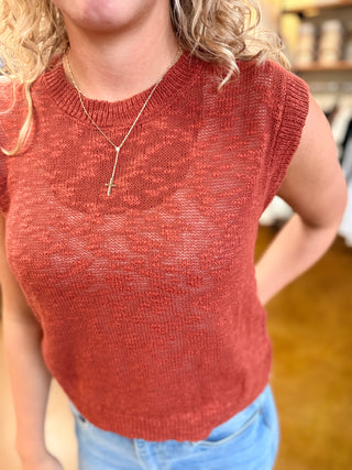 Rustic Sweater Vest