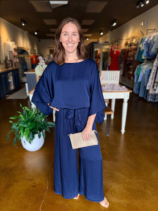 Belltower Satin Wide Leg Pants