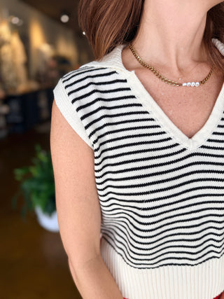 Gilmore Striped Sweater Top