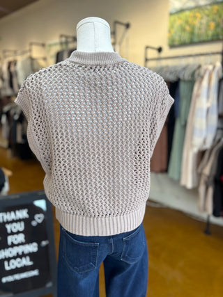 Crochet Knit Top