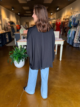Bellmeade Satin Wrap Blouse
