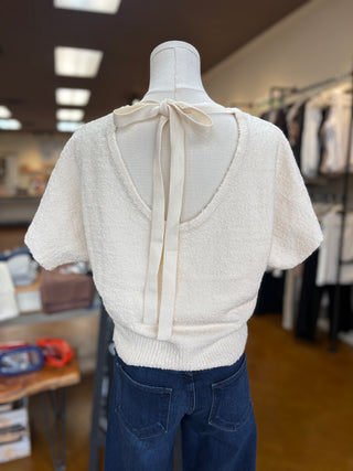 Tie Back Knit Top