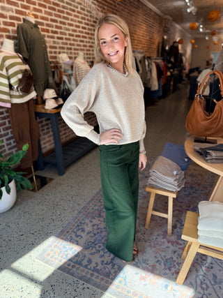 Boat Neck Dolman Sweater