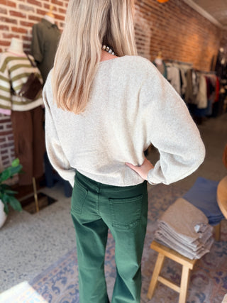 Boat Neck Dolman Sweater