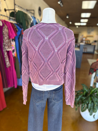 Garment Dyed Crop Sweater