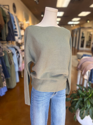 Boatneck Dolman Sweater