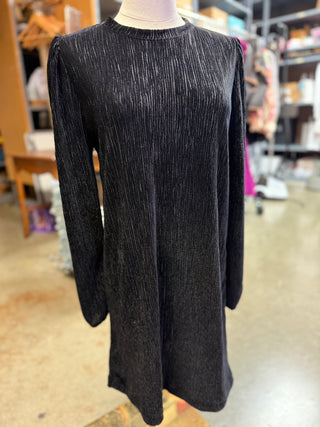 Crinkle Velvet Mini Dress