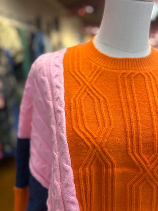 Colorblocked Knit Sweater