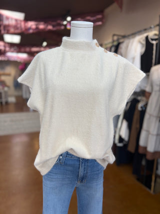 Fluffy Mock Neck Top