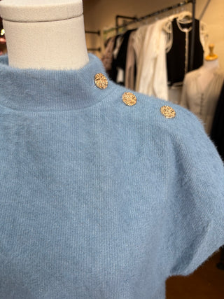 Fluffy Mock Neck Top