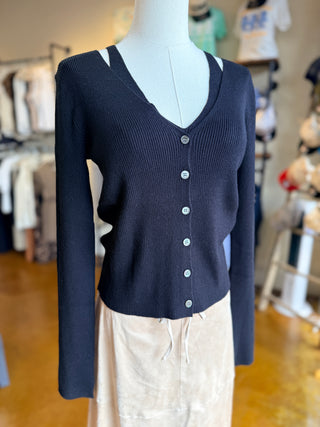 Cami Cardigan Layered Top