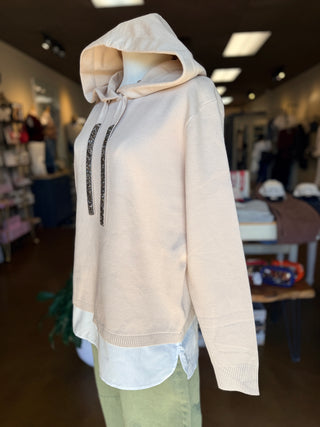 Shayna Faux Layered Pullover