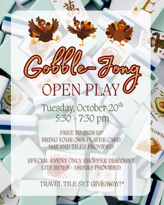 Gobble-Jong Open Play