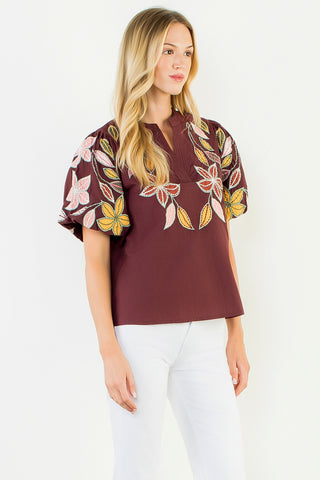 Isabelle Embroidered Floral Top
