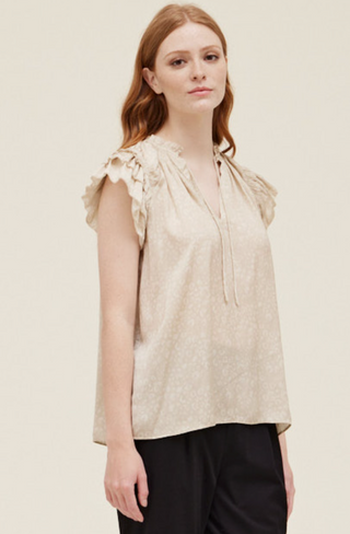 Iris Ruffle Sleeve Blouse