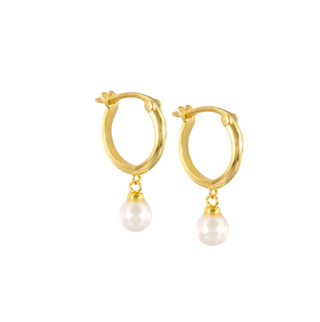 Ainslee Tiny Pearl Hoops