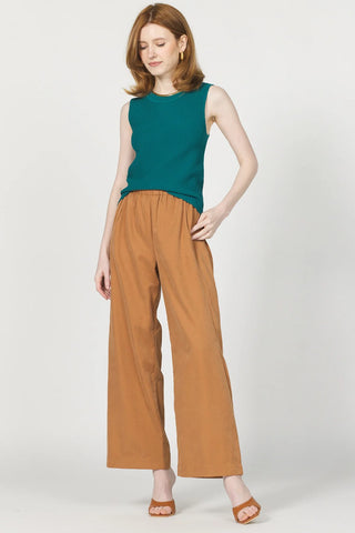 Micro-Suede Paris Wide Leg Pant