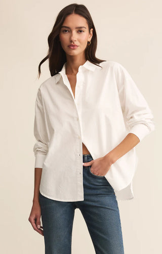 Elevated Poplin Button-Up