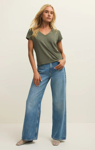 Modern V-Neck Short Sleeve Tee