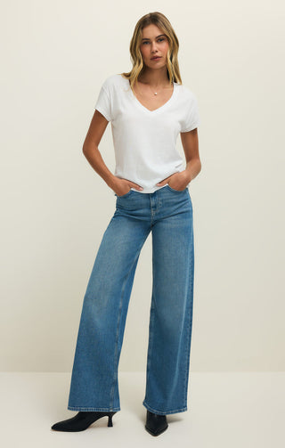 Modern V-Neck Short Sleeve Tee