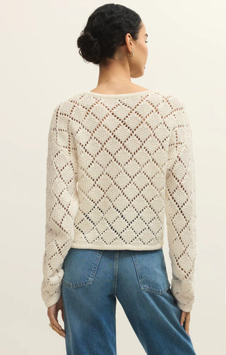 Hullen Diamond Crochet Sweater