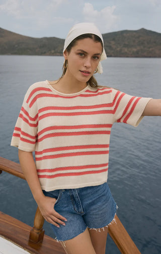 Prado Stripe Sweater Tee