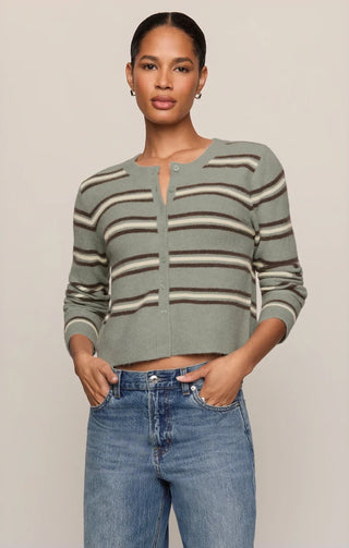 Medina Cozy Stripe Cardigan