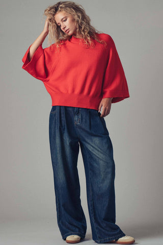Batwing Sleeve Sweater Top