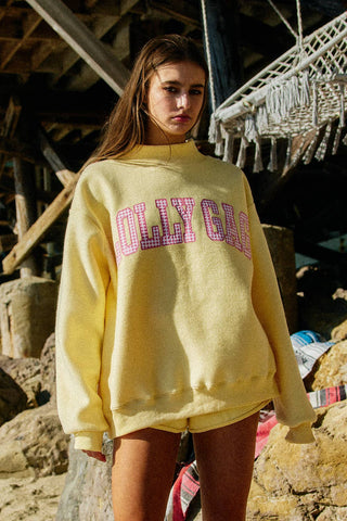 DILLYDALLY + LOLLY GAG| Reversible Mockneck Sweatshirt