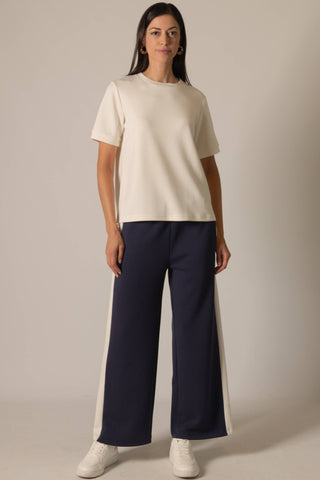 Butter Modal Side Stripe Wide Leg Pants