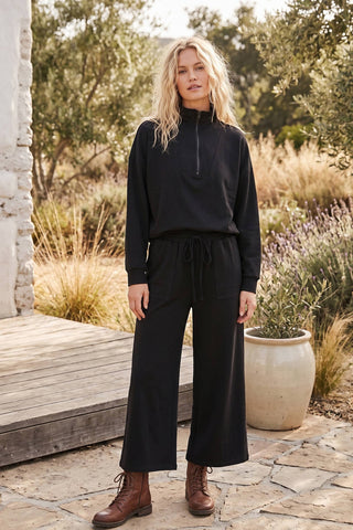 Scuba Half Zip Pullover & Wide Leg Pants Set