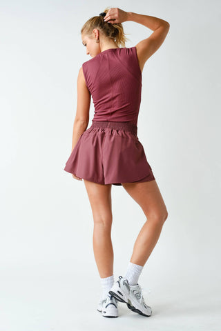 Essential Micro-Ribbed Henley Tank Top