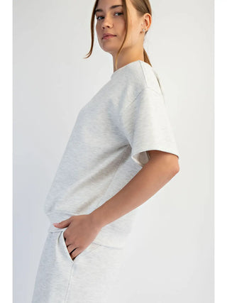Modal Scuba Basic Short Sleeve Top