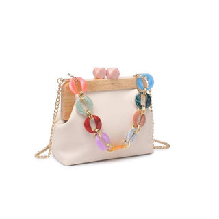 Talullah Rainbow Resin Handle Clutch/Crossbody Bag