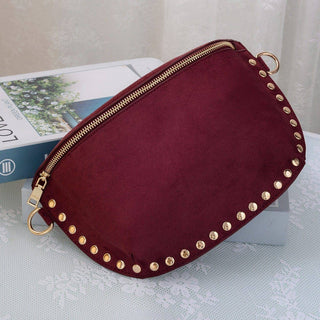 Carina Suede Studded Crossbody Bag