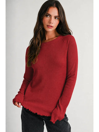 Tina Thermal Knit Top