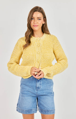 Sunroof Tulip Hem Cardigan