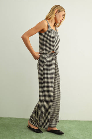 Grant Gingham Straight Pants