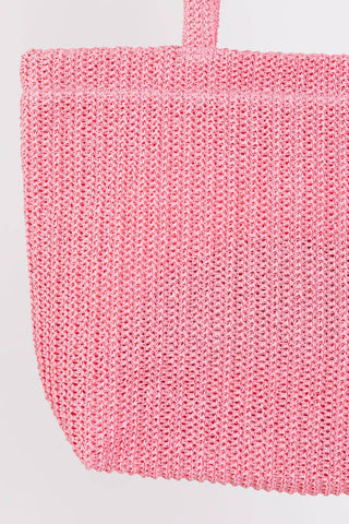Crochet Straw Tote Bag