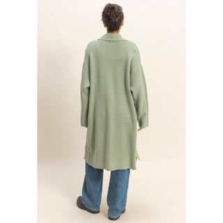 Longline Open Front Duster Sweater