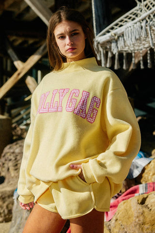 DILLYDALLY + LOLLY GAG| Reversible Mockneck Sweatshirt