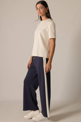 Butter Modal Side Stripe Wide Leg Pants
